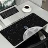 Space Astronaut Planet Starry Sky Art Pattern NonSlip Rubber Large Mouse Pad For Laptop Computer Gaming And Daily Office Use
