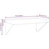 VidaXL Wall Shelf 75x45x31 Cm Silver Stainless Steel, Floating Shelf, Wall Display Shelf, Panel 30274