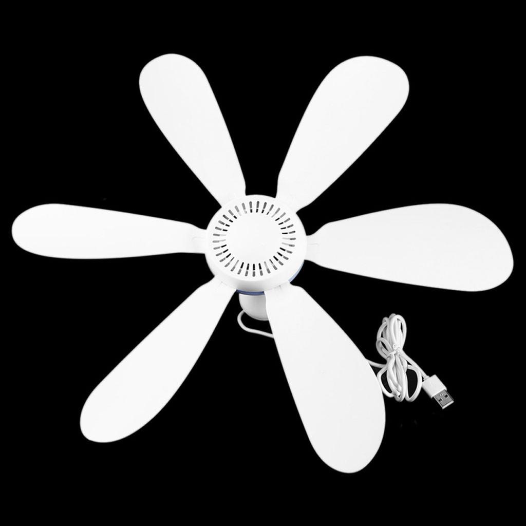 Ultra leiser Hängeventilator 6 Flügel Sommer Deckenventilatoren 5W Energiesparender Hängeventilator