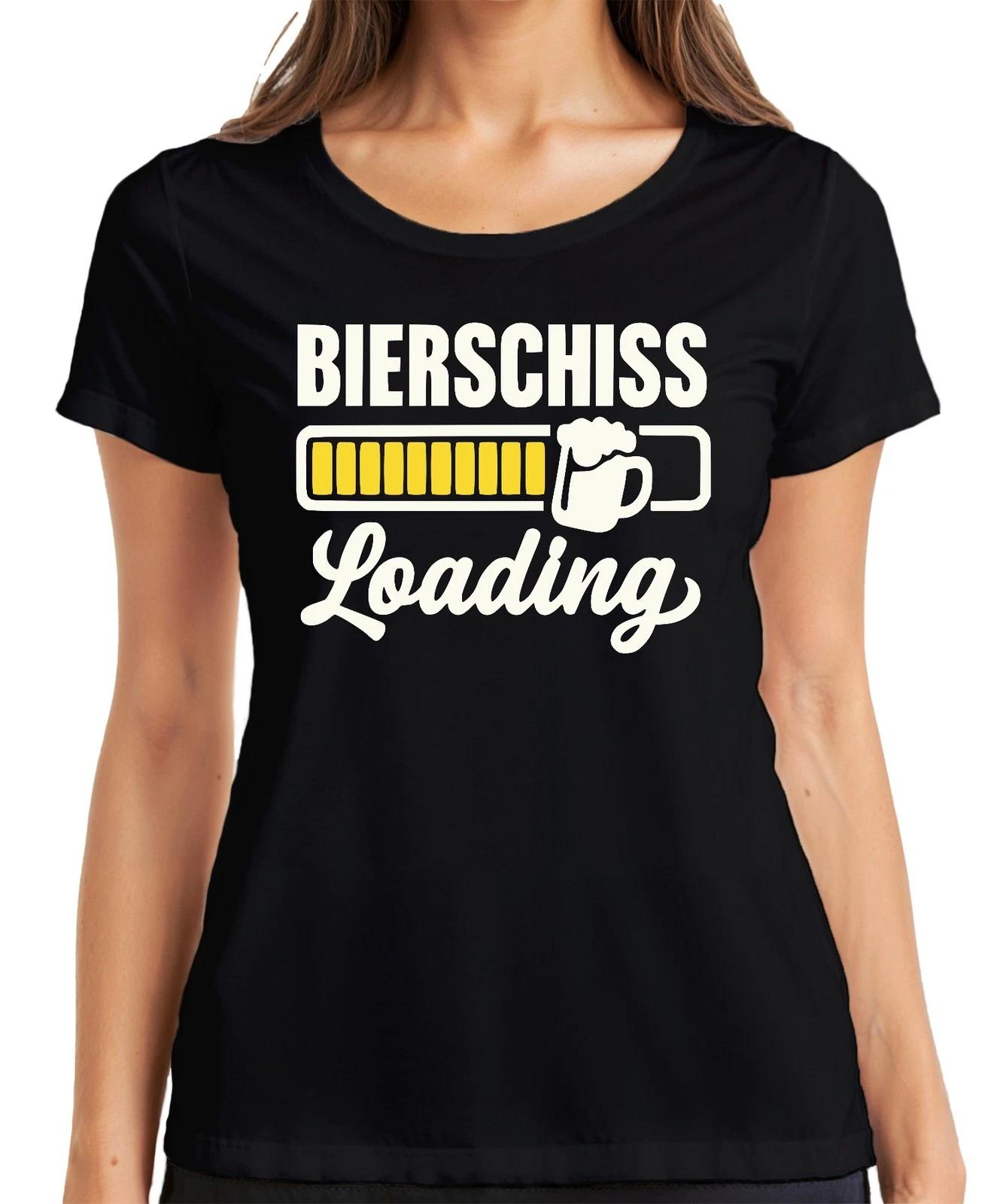 Bierschiss Loading Oktoberfest Bier Party Geschenk JGA Lustig Damen T-Shirt M