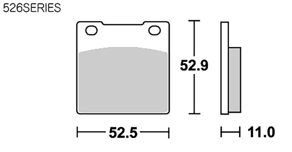 KITACO SBS Brake Pad Cheap, Long-lasting & Thick 526HF Ceramic