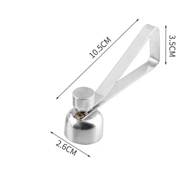 304 Metal Egg Shell Opener Eggshell Cutter Double Head Egg Topper Shell Opener Boiled Raw Creative Kitchen Gadgets Accessories