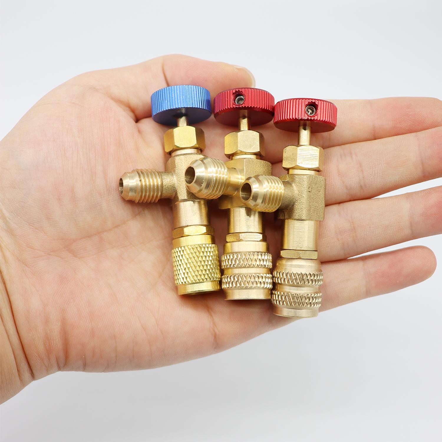 Жидкостный безопасный R410A R22 Хладагент для кондиционера 1/4 5/16 Адаптер безопасности — фото 9