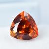 Natural Orange Sapphire Loose Gemstone Trillion Cut 5.30 Ct September Birthstone for Gem Collections