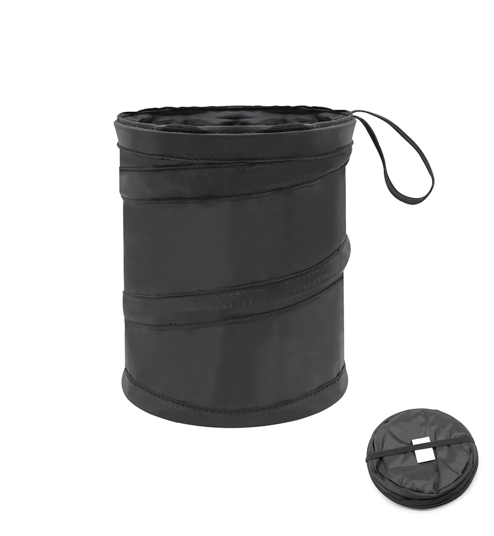 

LeTradeJP Car Trash Bag, Car Trash Storage Case, Foldable, Car Accessory Storage, Pocket, чёрный