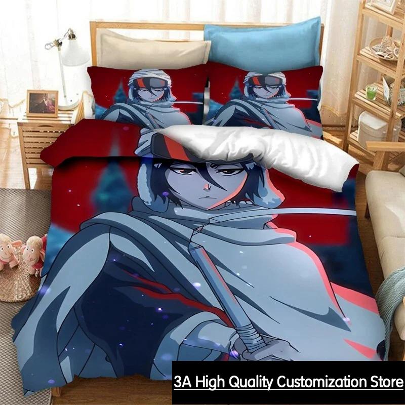 Comforter Anime Bleach Thousand-Year Blood War Bedding Set Double Twin King Comforter Boys Girls Adults Bedroom