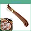 5 Cutter Lame With Bread Stainless Steel Blades Wood Carved Handle Sourdough Bread Baker Scoring Slashing Tool Kitchen Baking Supplies
