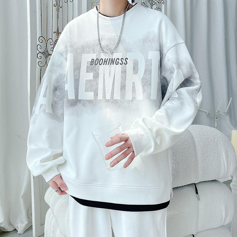 

Американский красивый мягкий высококачественный материал устойчивый к сминанию мужской уличный спортивный повседневный дышащий свободный модный тренд удобные топы с длинным рукавом 8XL