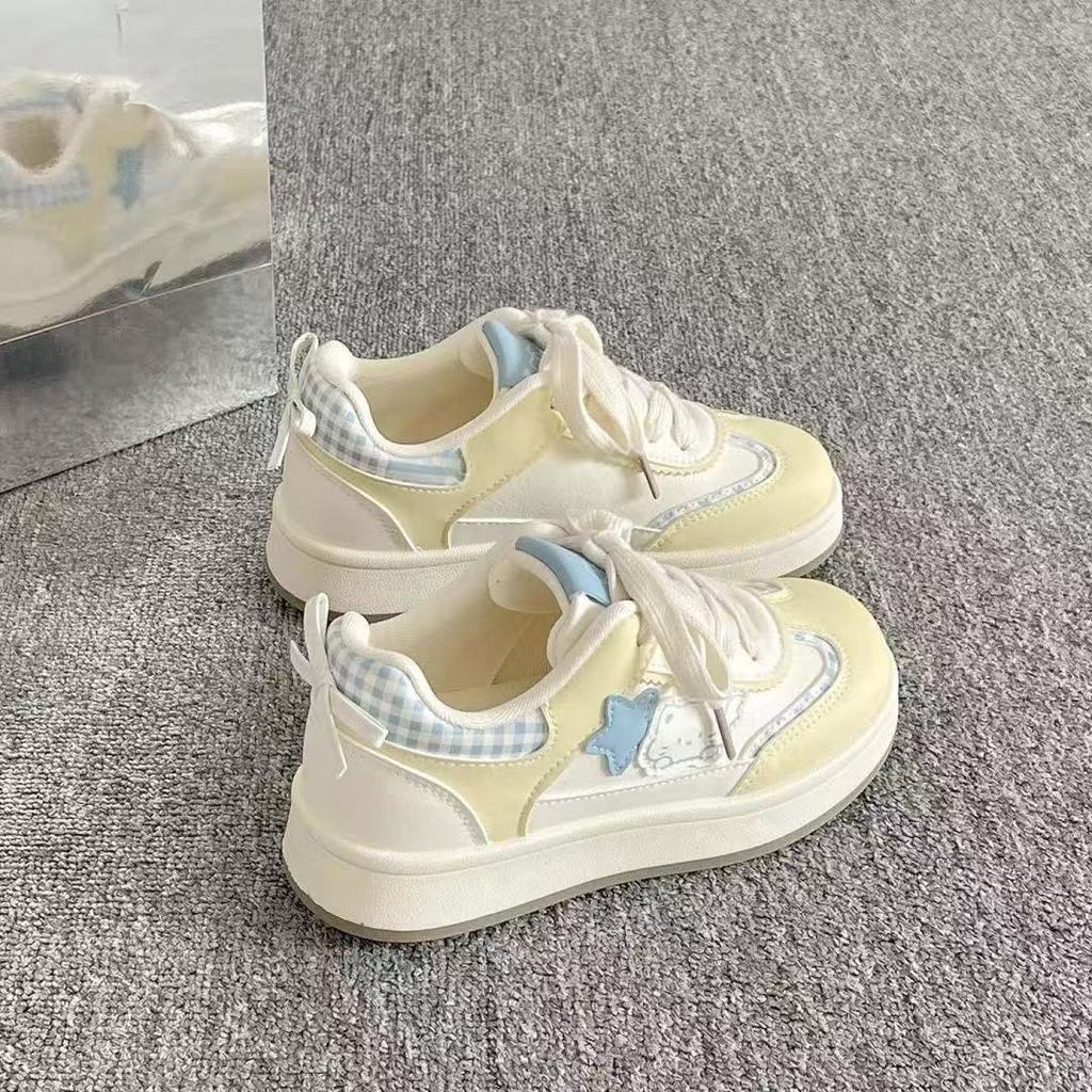 Cute board shoes women's autumn new casual shoes versatile niche bread shoes platform white shoes