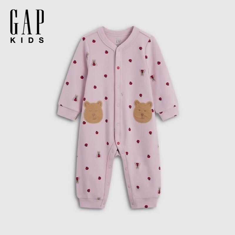 Gap Baby Bear Print Long-Sleeve Romper