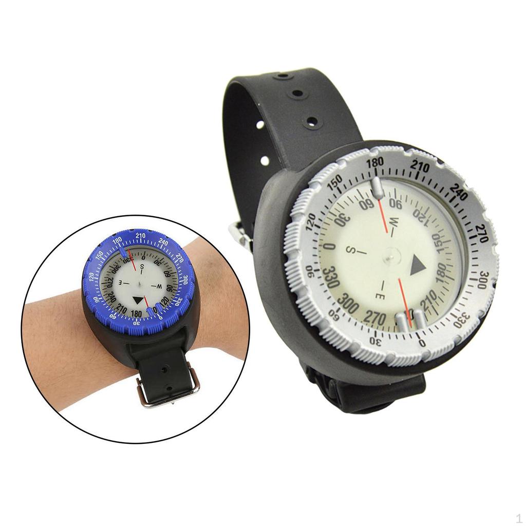 Glow in the Dark Wrist Strap Mount Underwater Gauge