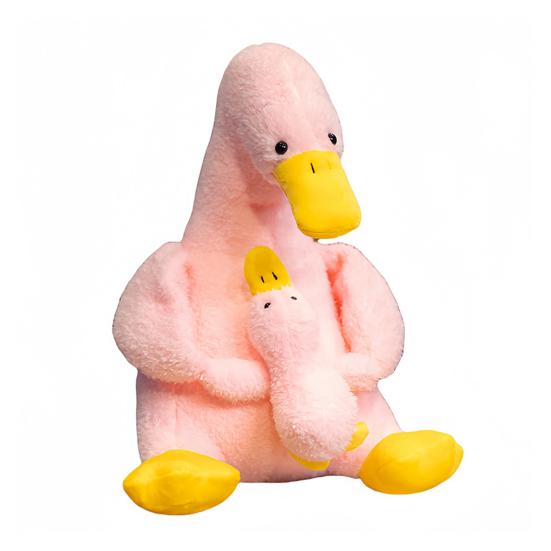 Duck Doll Plush Toy Mother And Son Stuffed Animal Pillow Duck Themed Parent-child Toy Funny Room Decor