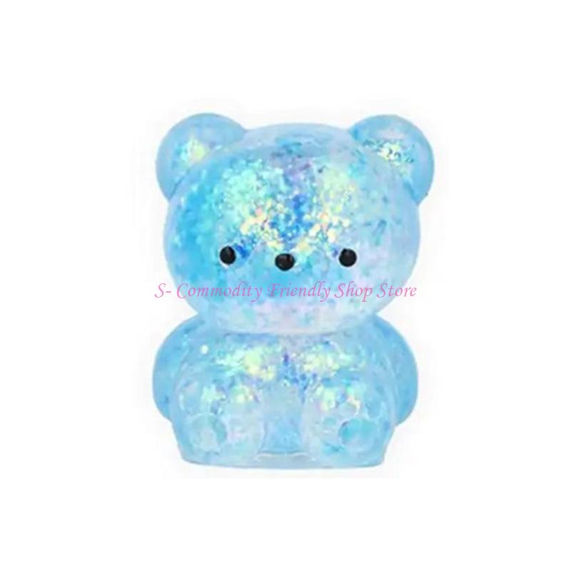 85Ae Pocket Sized Slow Recovery Squeeze Toy Glitter Deformation Design Anti Anxiety Sensory Game