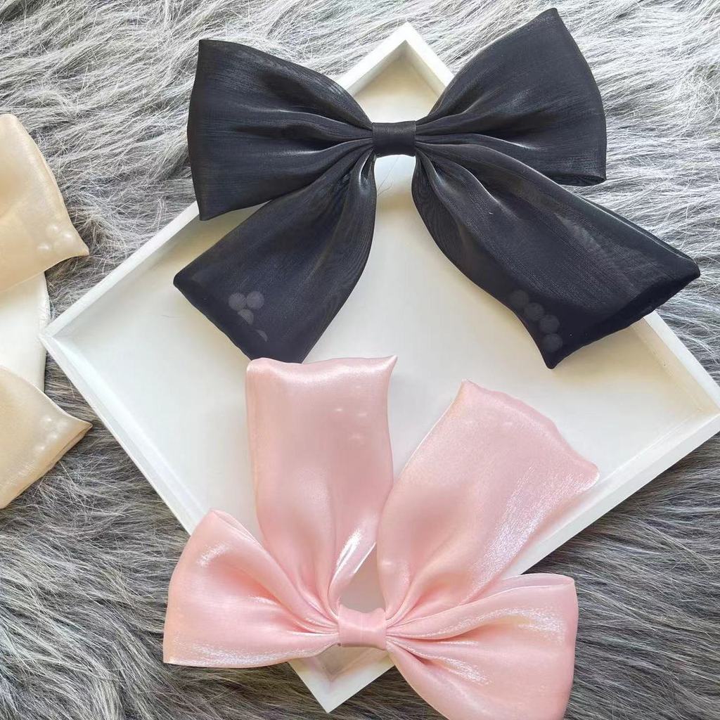 Luxurious Small Style Organdy Bow Brooch With Handcrafted Design For Adult Fashion Accessories