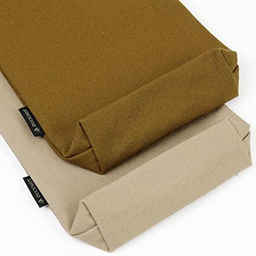 DUCKNOT Solo Table Case, No. 8 Canvas Storage Case, A4 Bifold, Made in Japan (Beige)