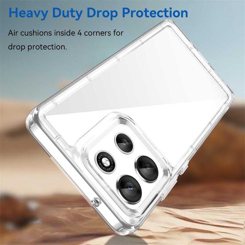 For Motorola Moto G86 Case Motorola Moto G86 Cover TPU Clear PC + Silicone Shockproof Anti-Slip Protective Phone Cover Moto G86