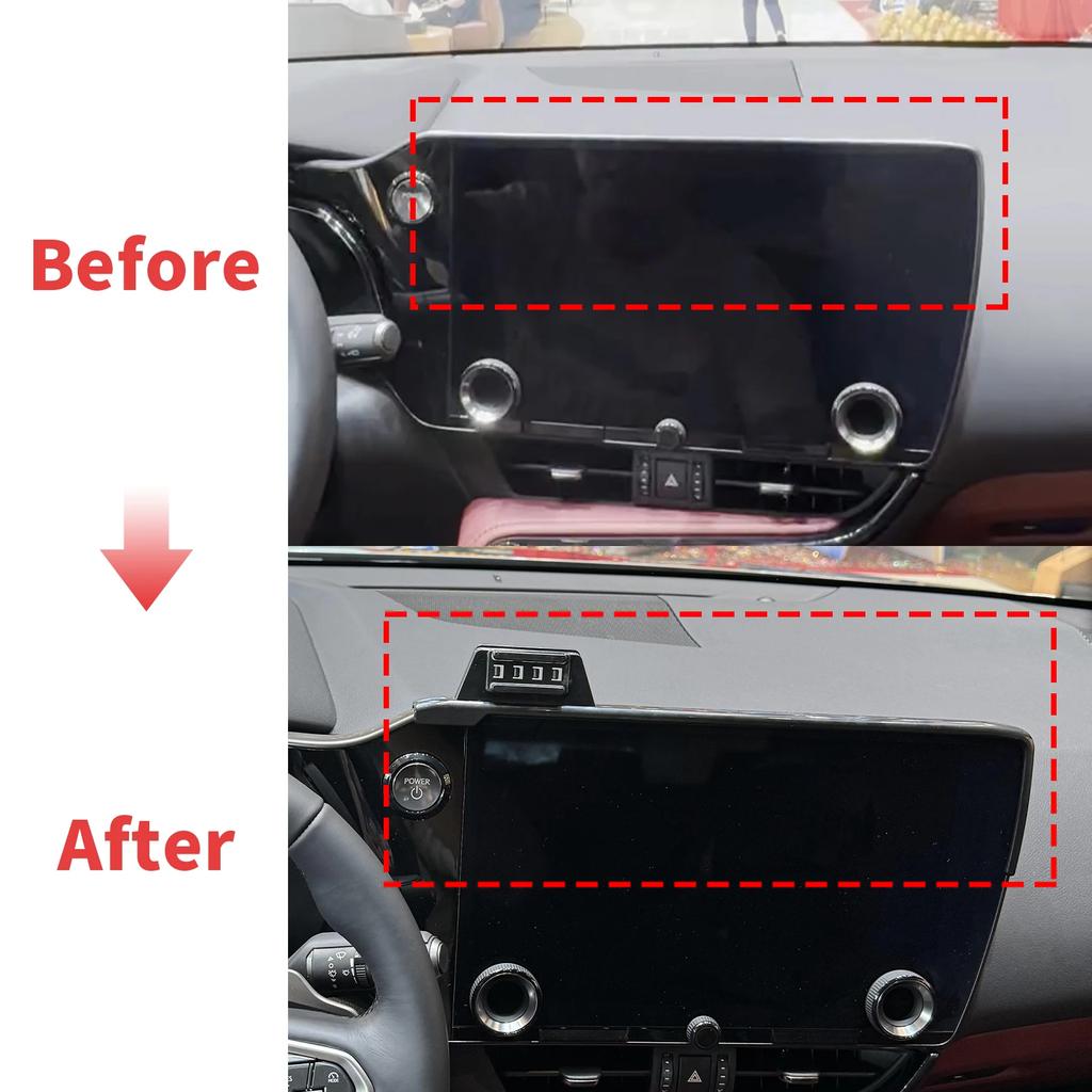 Support de téléphone personnalisé pour Lexus NX 2022 2023 2024-2026 (14 pouces/9,8 pouces), Base d'écran de tableau de bord, sans perceuse