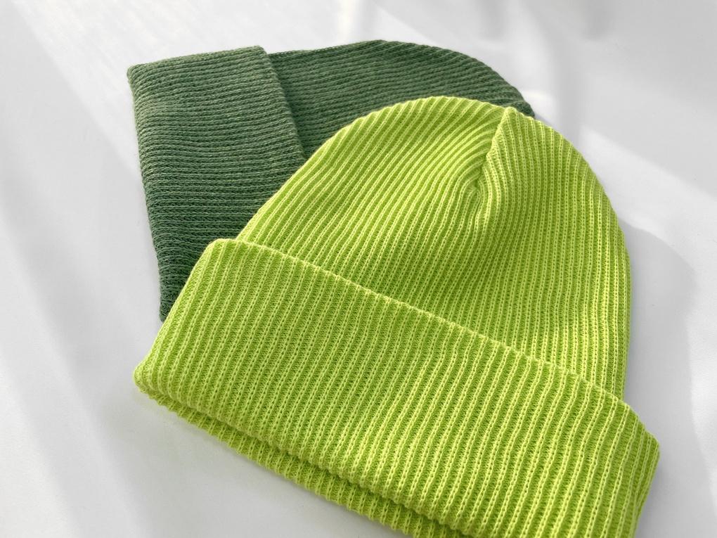 Women's and Men's Cotton Goggle Beanie Autumn Winter Plain Hat