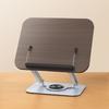 Book Stand Foldable   Book Holder with 360 Degrees  Rotating Base Elastic Clips for Recipe Tablet Laptop