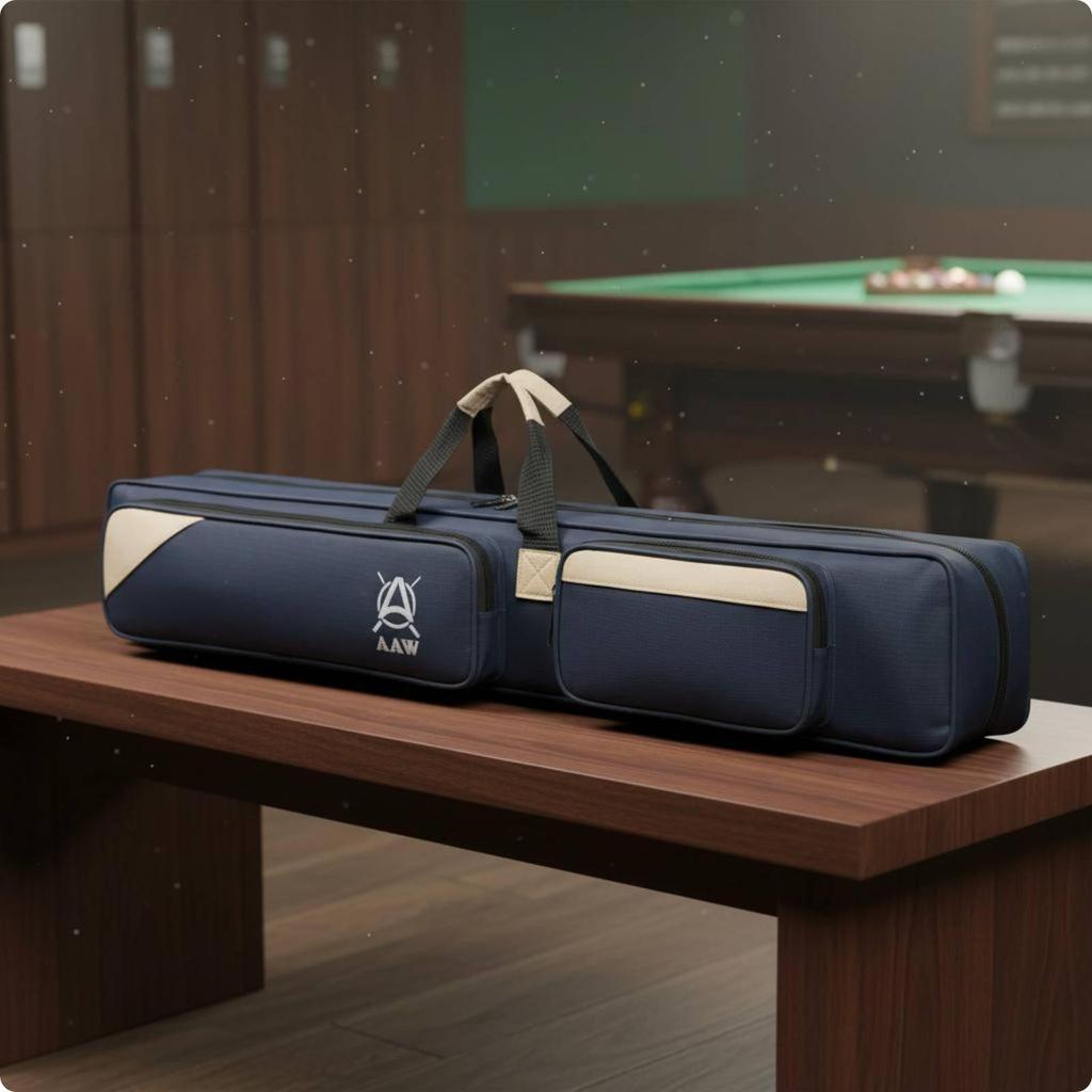 3x4 Pool Cue Carrier Large Capacity Soft Shoulder Strap