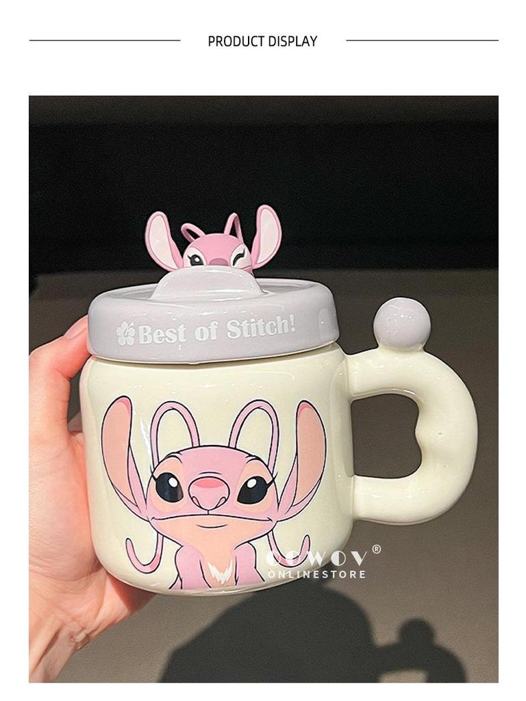 2025 New Style Ceramic Stitch Mug with Lid - Perfect Gift for Girls