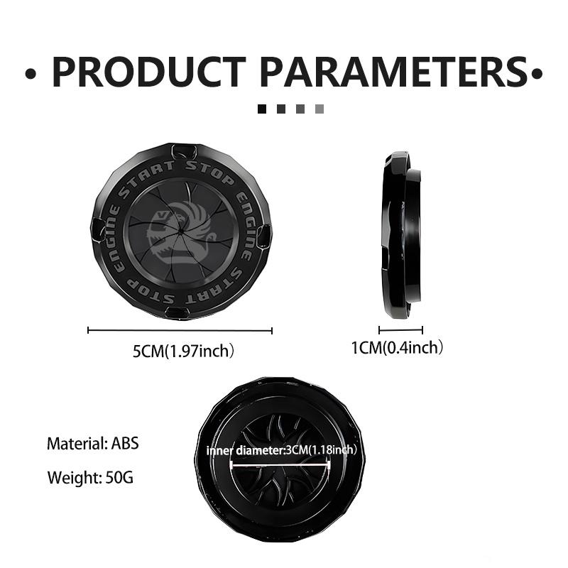 Interior One-touch Start Button Cover Car Ignition Starter Protective Cover For Vauxhall VXR8 Vivaro Corsa Insignia Tigra Zafira