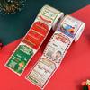 200pcs/roll Merry Christmas Gift Tags Santa Claus Label Stickers Christmas Present Wrapping Decoration DIY Festival Party Cards
