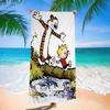 C-Calvin And Hobbes Microfiber Beach Towel Absorbent Quick dry Soft Yoga Swimming Resort Mountain Climbing Towel