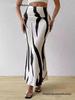 European & American Women's Zebra Print High-Waist Fishtail Skirt