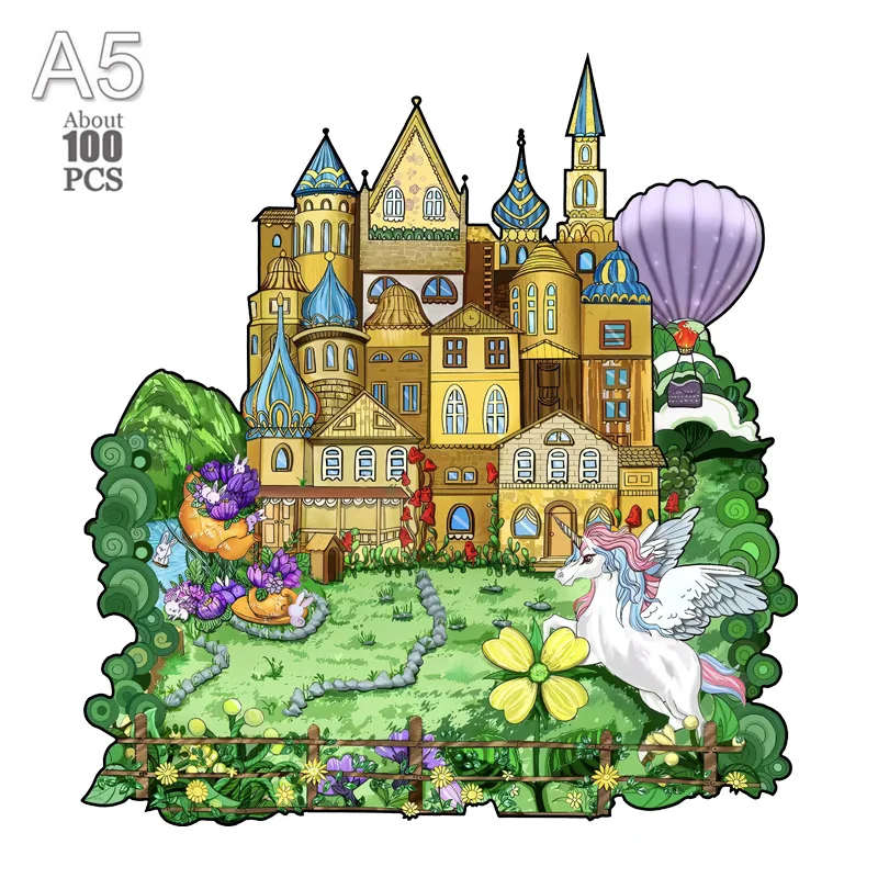 Dinosaur Wooden Jigsaw Puzzles Art Unique Butterfly Animal Shaped Puzzle Diy Leisure Game For Adults Kids Family Home Decor