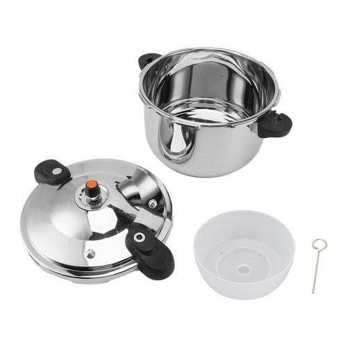 Stainless Steel Pressure Cooker, 10L/12L/16L, Stovetop Pressure Canner with Easy-Lock Lid, Fast Cooking Canner Pot, Compatible with Gas, Induction, an