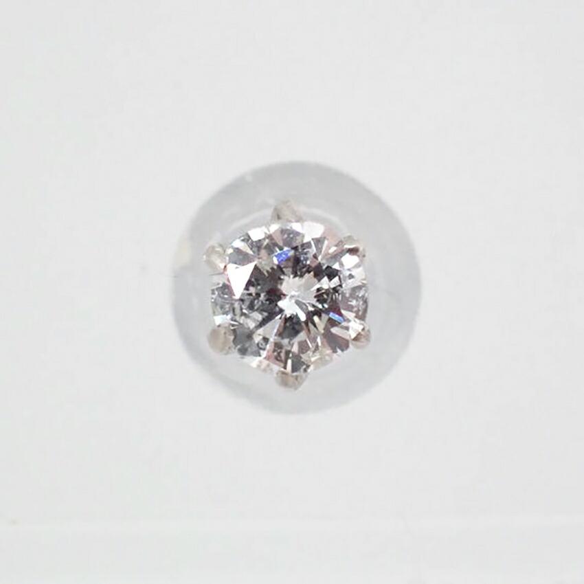 [Used] Pt900 Diamond Stud Earrings/g524-29