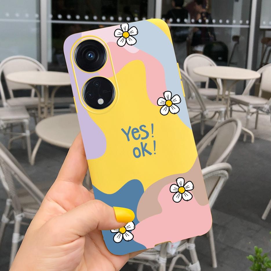 For Oppo Reno 8T 4G Case CPH2481 Luxury Art Printed Cover Silicone Soft TPU Phonw Case For Oppo Reno8 T 5G Reno 8T Reno8T Bumper