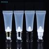 10ml Empty Transparent Clear Squeeze Tubes| Refillable Cosmetic Containers with Assorted Color Caps
