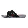 Air Hydro 4 Retro Slide Grade School 'Black Cement Grey' (Unisex) Black / Fire Red / Cement Grey Slide Slippers 532226 006
