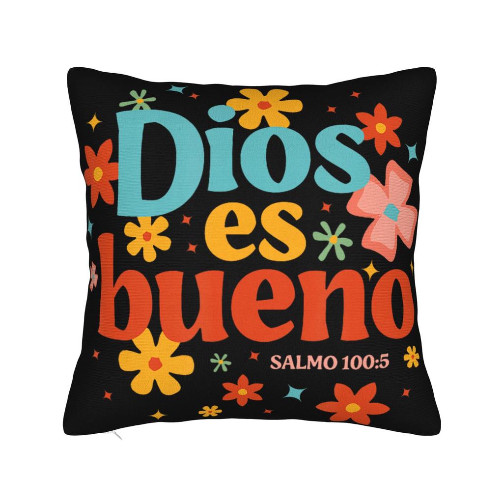 Decorative Pillow Cover Jesus Esperanza Devida Spanish Merch Home Pillow Case Cover Zippered Multiple Sizes