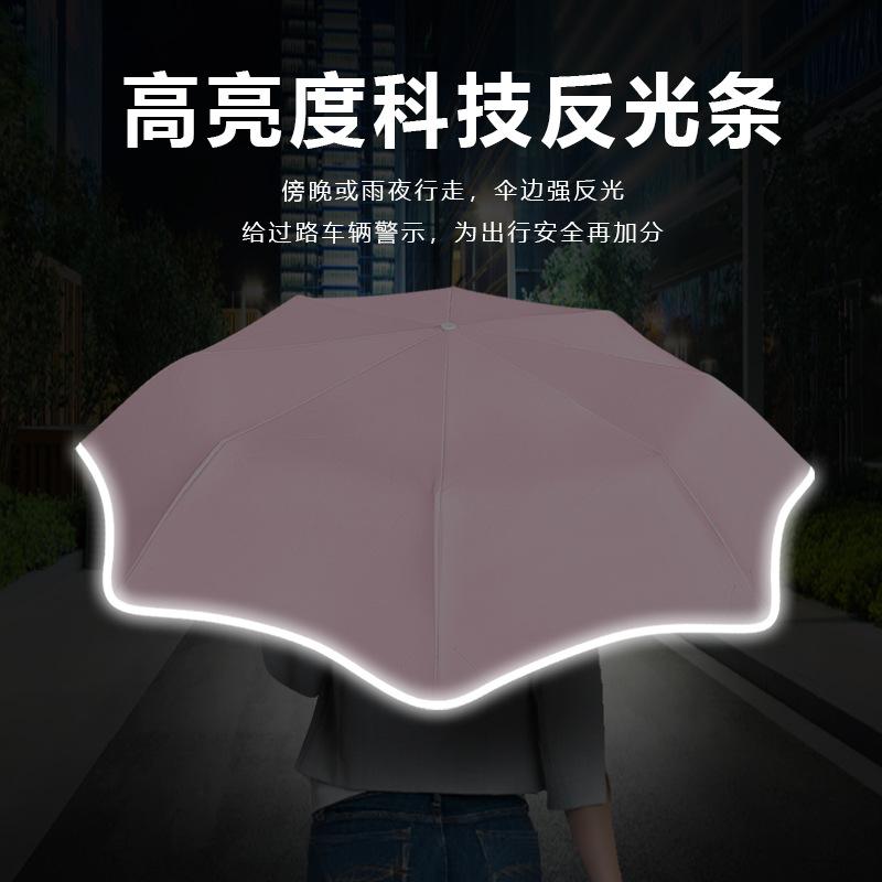 Fully automatic three-fold vinyl rounded corners, automatic opening and closing, folding umbrella hemming can be