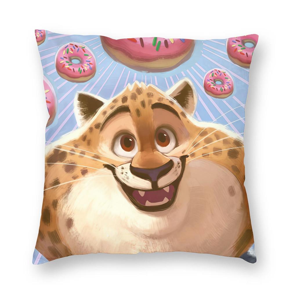 Cartoon Zootopia Judy Pillowcase Double-sided Printing Fabric Cushion Cover Gift  Throw Pillow Case Cover Home Square 18''