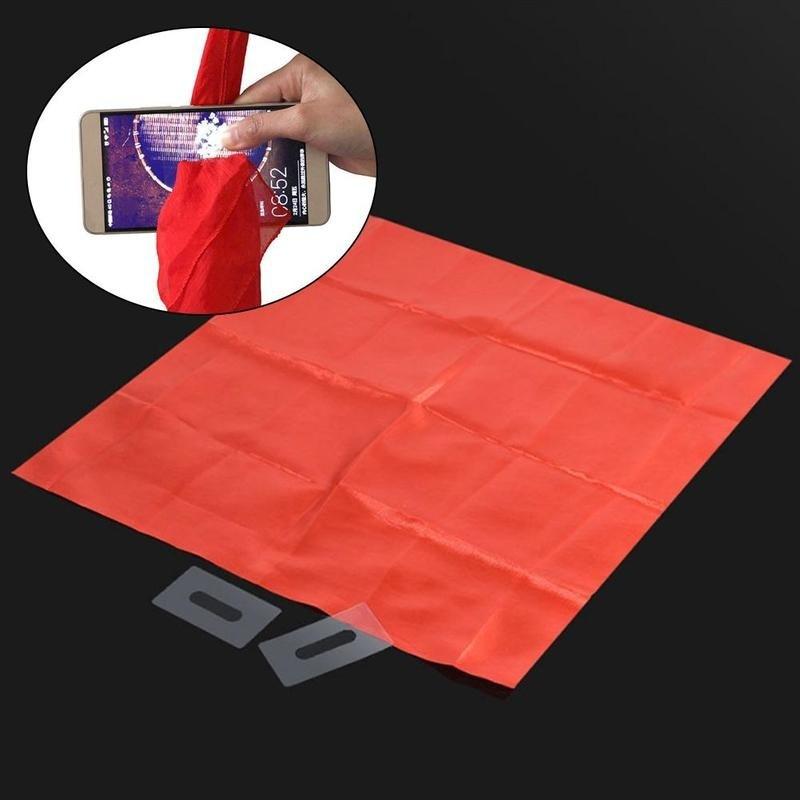 Magic Tricks Dynamo Scarf Through Phone Close Up Magie Funny Silk Thru Phone Trick Toys