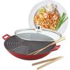 Baumalu Gusseisen-Wok - 36 cm - rot