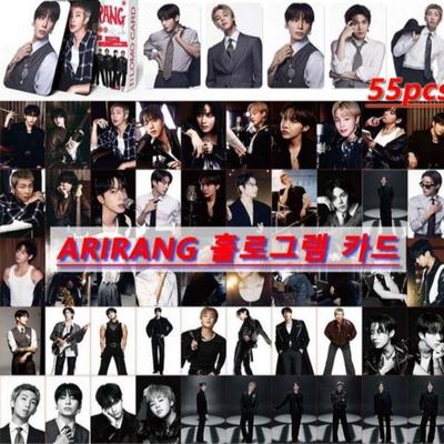 BTS ARIRANG Hologram Photocard Set - 55 Premium Holo Cards Full Collection Bangtan