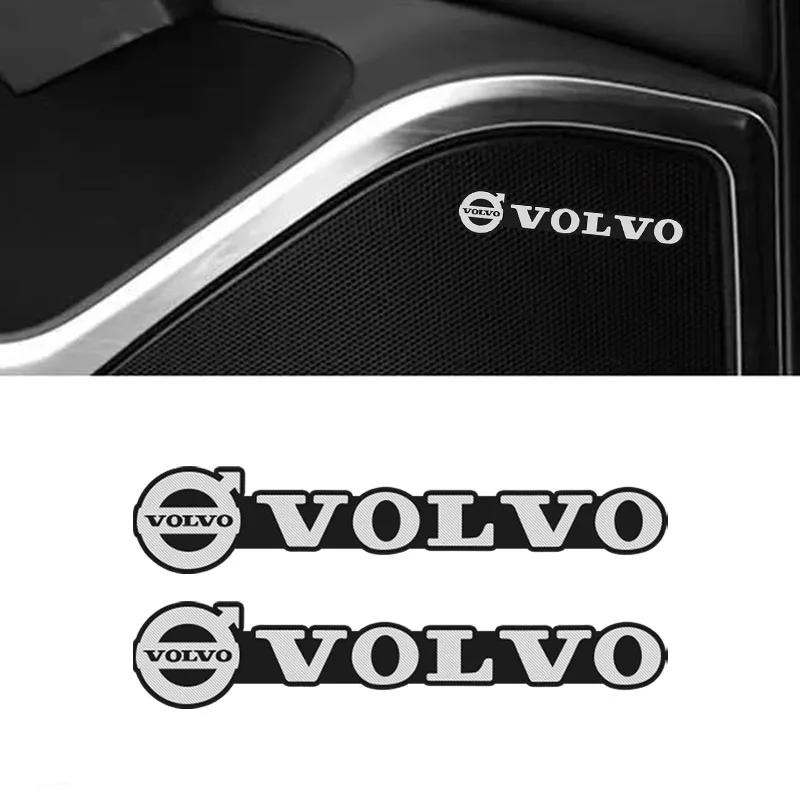 5/10 Piezas Pegatina Decorativa para Audio de Coche Insignia Emblema Insignia de Aluminio 3D para Volvo XC60 V50 V70 S90 Olestar XC40 S80 EX90 XC70 EX30 V90