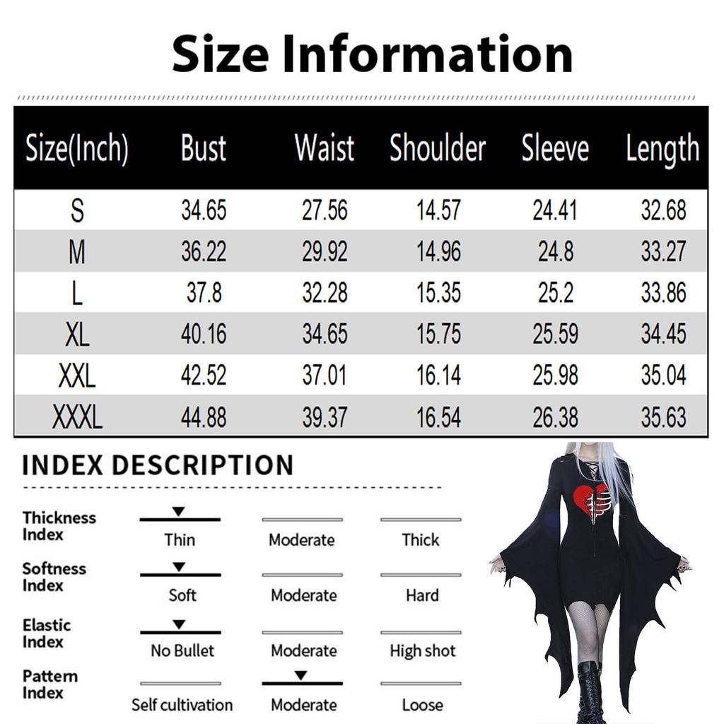 Medieval Vampire Cosplay Costume Women Sexy Slim Gothic Black Dress Vintage Bat Sleeve Witch Halloween Carnival Party Dresses