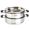 SUPOR 24cm Doppelschichtiger Edelstahl-Dampfkochtopf