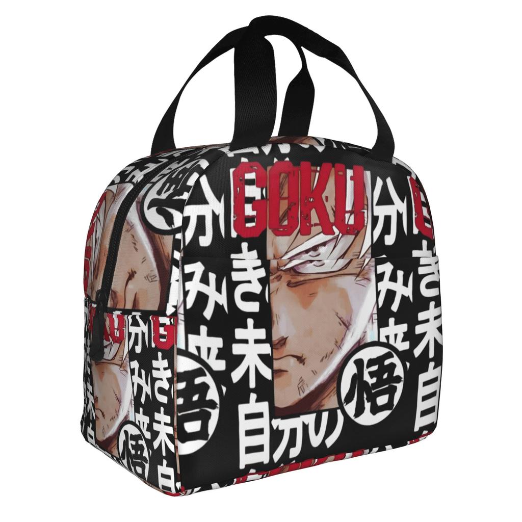 Custom DBZ Dragons Goku Ball Lunch Bag Women Cooler Warm Insulated Lunch Box for Student School