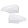 Outer Mirror Cover Weather Resistant Shockproof Sporty White Outer Rearview Wing Mirror Cap for Vehi
