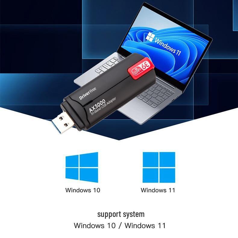 AX3000M WiFi 6E USB 3.0 Gaming Network Card