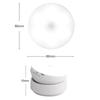 360 Rotating Motion Sensor LED Light Rechargeable Battery Operated Night Light for Bedroom, Stairs, Hallway, Closet, Cabinet