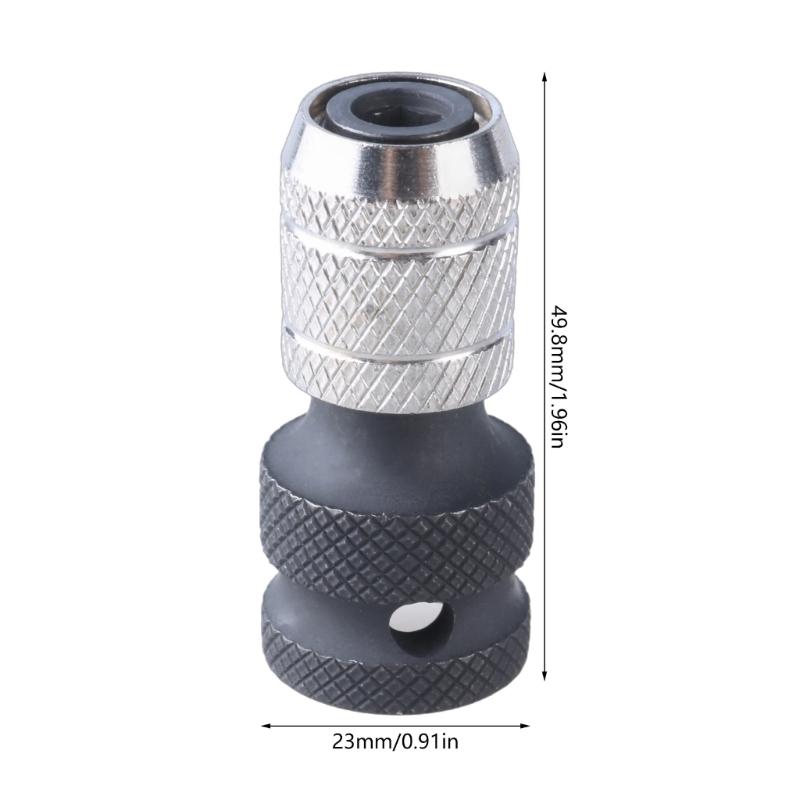 Adjustable Depth Screwdriver Bit Holder Screw Depth Adjustment 12.5mm To 6.35mm Quick Change for Easy Drill Attachment