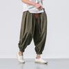 2025 Spring Men's Cotton Linen Harem Pants - Casual, Chinese Style, Plus Size, Loose Fit Joggers